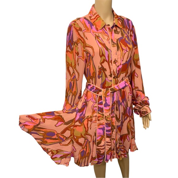 FARM Rio Multicolor Long Sleeve Dress - Picture 8 of 15